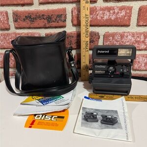Vintage Polaroid OneStep Camera with Black Case